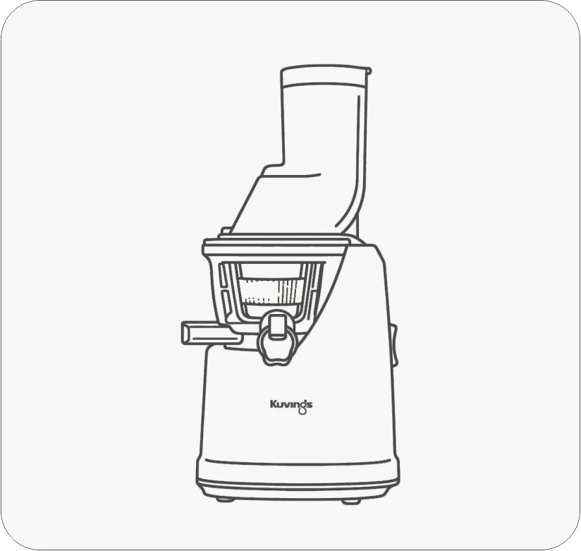 Domestic Cold Press Juicer Line Art